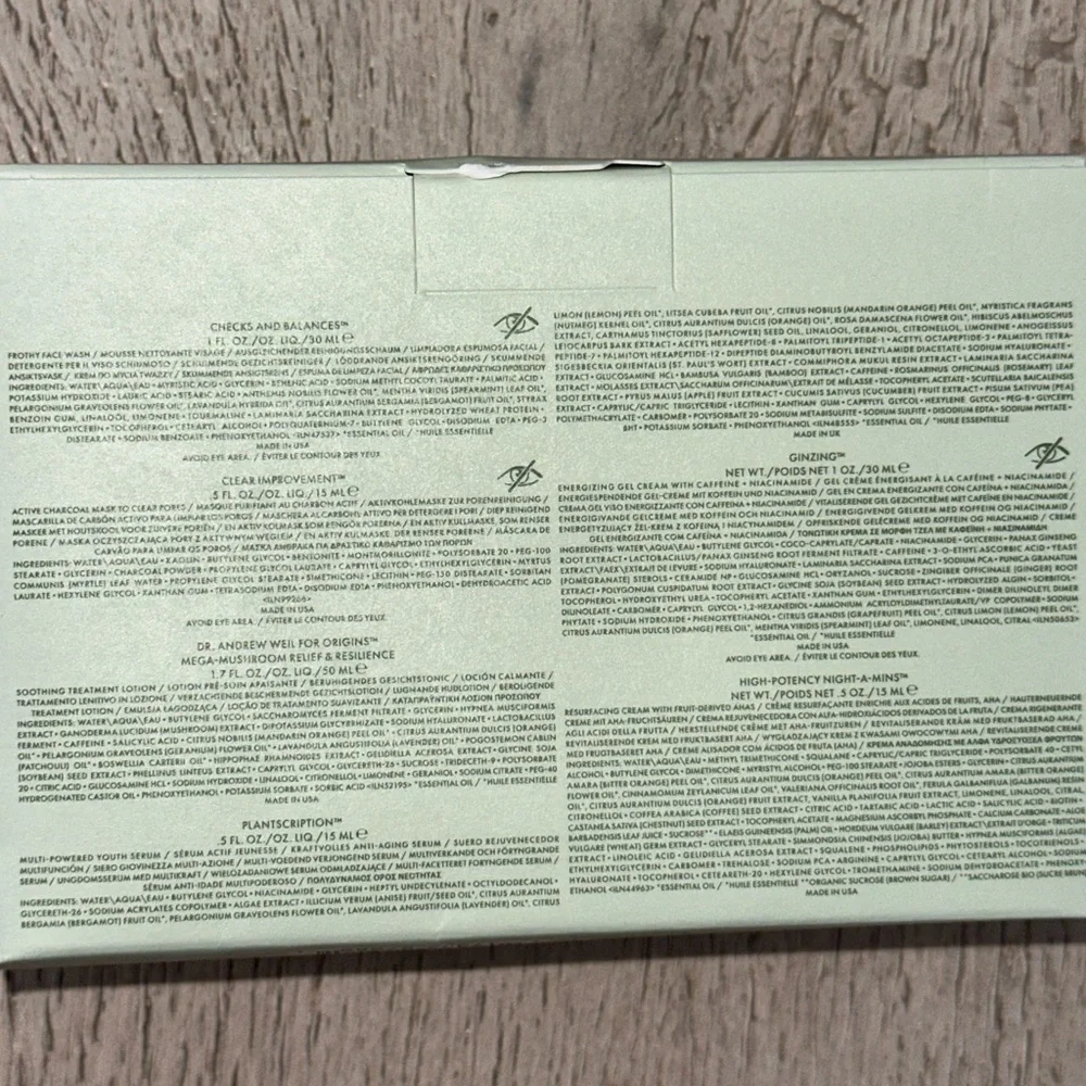 Origins Skincare 6 pack Set